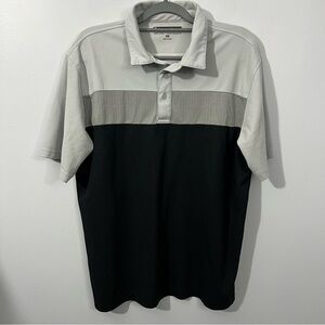 Pebble Beach Black and Gray Polo Shirt